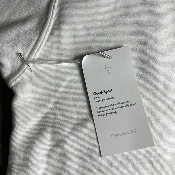 GOOD SPORT White “GRACE ABOUNDS” Sweatshirt M - Picture 8 of 10